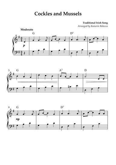Cockles and Mussels (arr. Kaiserin Rebecca)