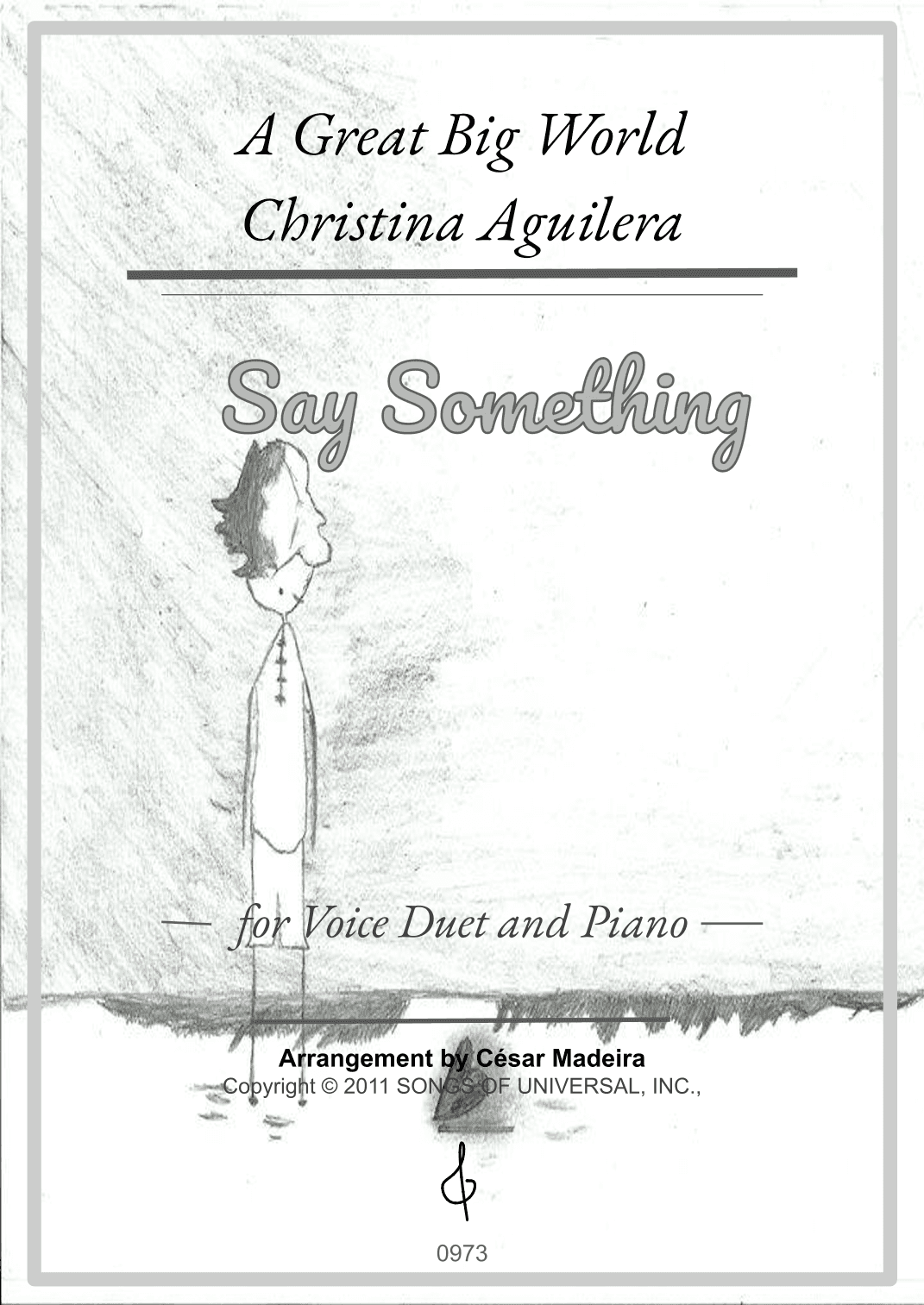 Say Something - Score Only (arr. César Madeira)