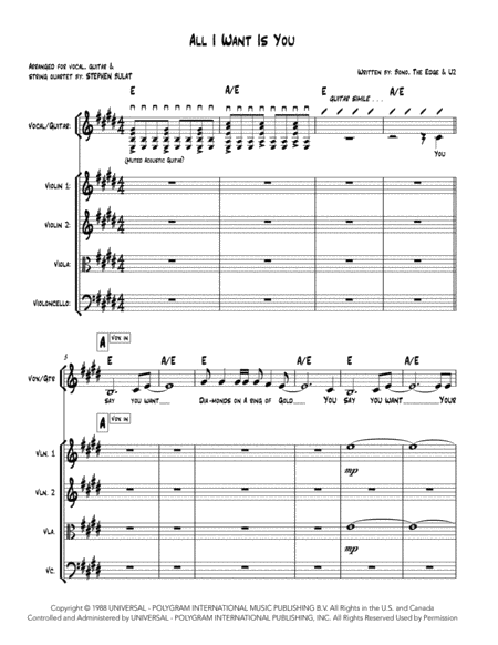 All I Want Is You (arr. Stephen Bulat)