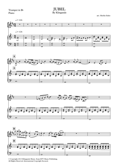 Jubel (arr. Merlin Sisko)