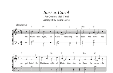 The Sussex Carol (arr. Laura Davis)