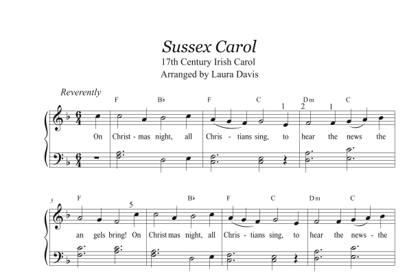 The Sussex Carol (arr. Laura Davis)