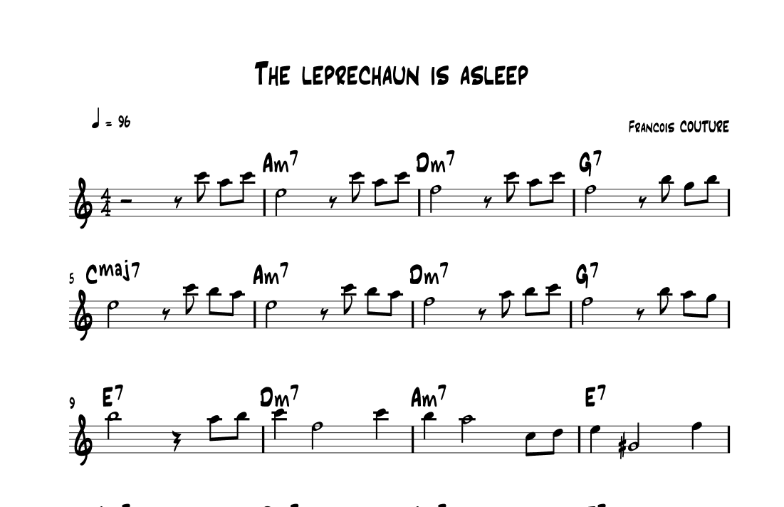 THE LEPRECHAUN IS ASLEEP