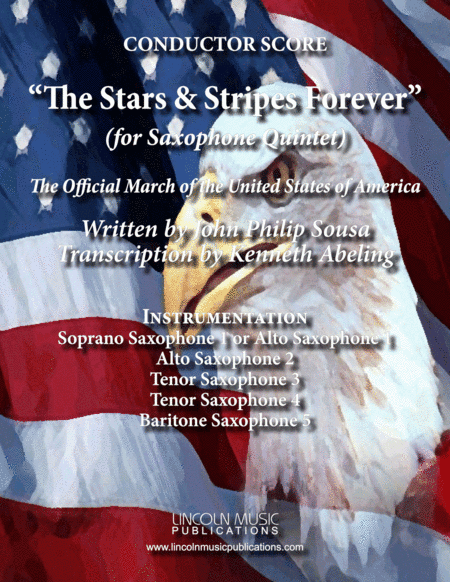 March - The Stars and Stripes Forever (for Saxophone Quintet SATTB or AATTB) (arr. Kenneth Abeling)