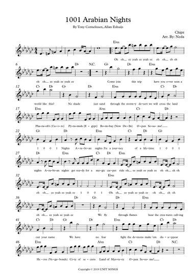1001 Arabian Nights (arr. Arr. Neda)