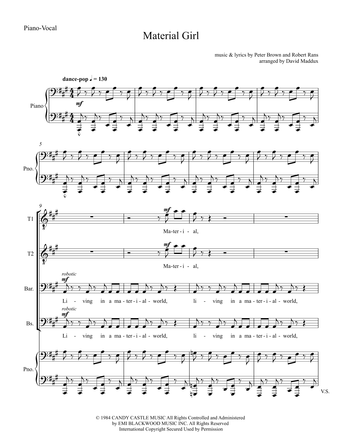 Material Girl (arr. David Maddux)