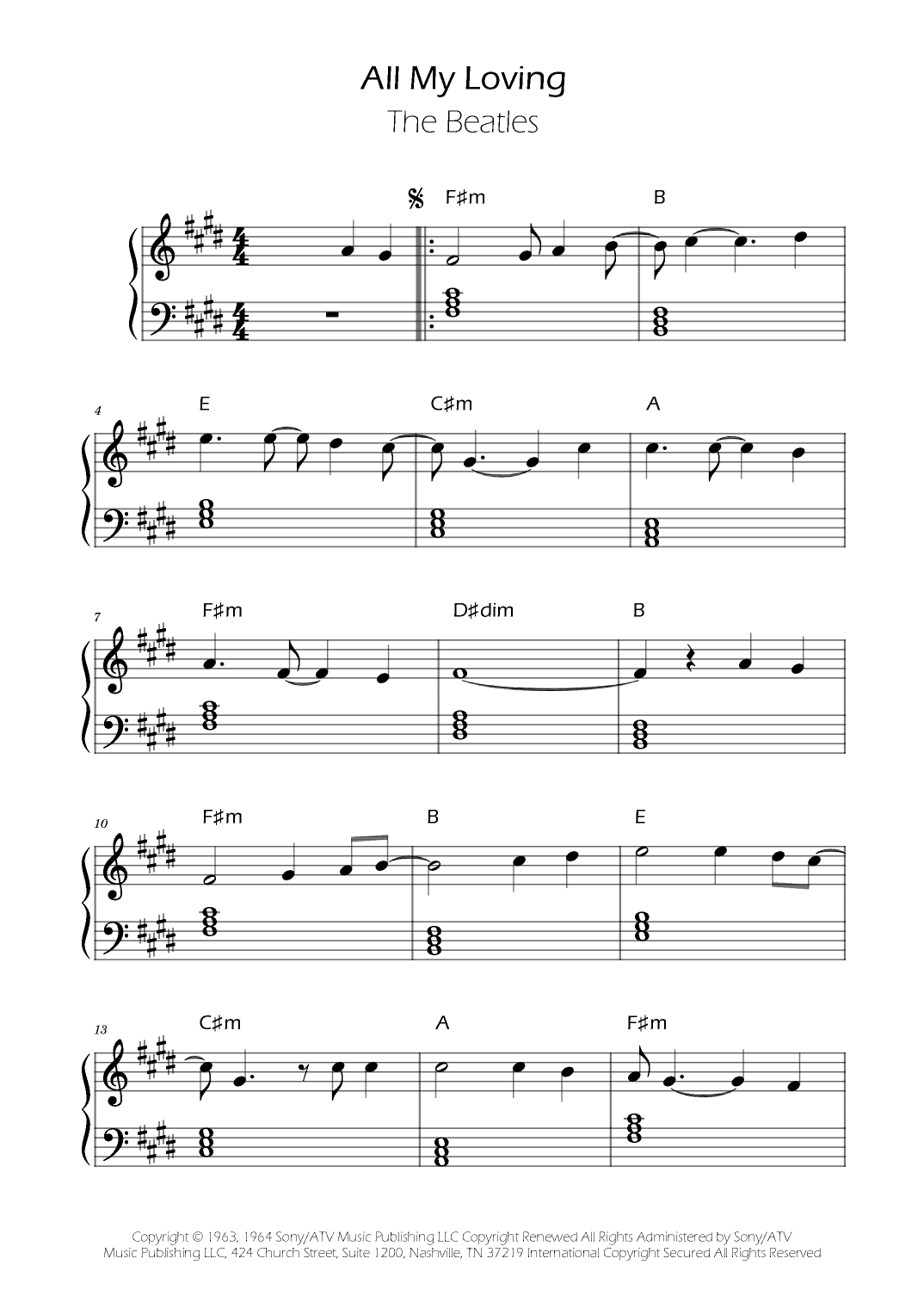 All My Loving (arr. Ygor Nunes)