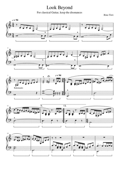 Classical Guitar Modern Piece - Rino Tirri