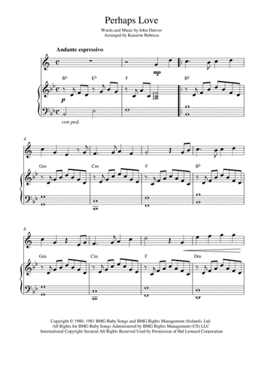 Perhaps Love (arr. Kaiserin Rebecca)