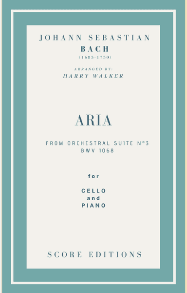 Bach Air from Suite No.3 (for Cello and Piano) (arr. Harry Walker)