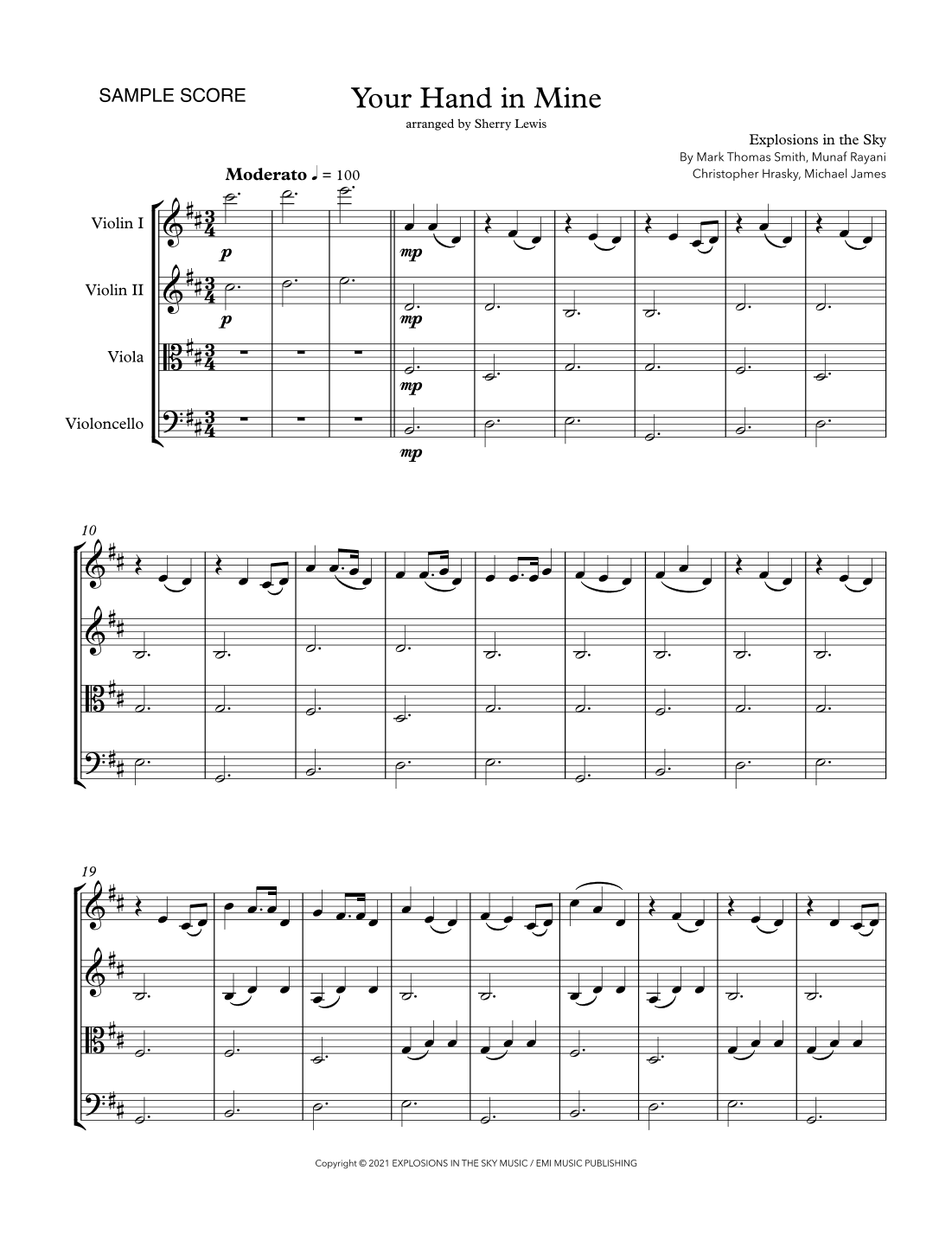 Your Hand In Mine (arr. Sherry Lewis)