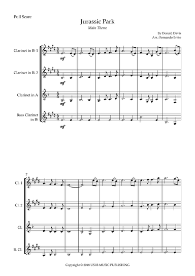 Jurassic Park Iii (arr. Fernando Britto)