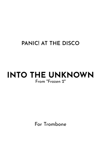 Into The Unknown (arr. Jireh J.)