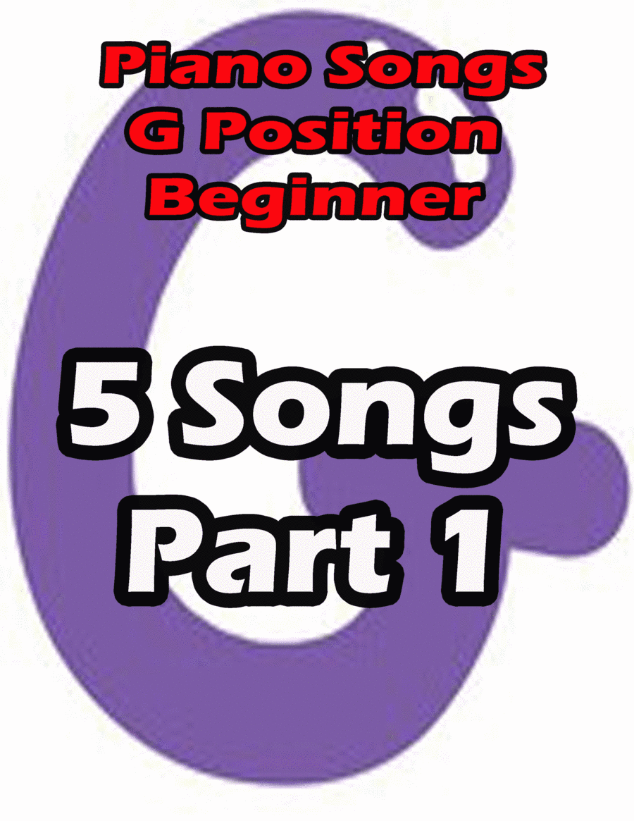 Piano songs in G position part 1