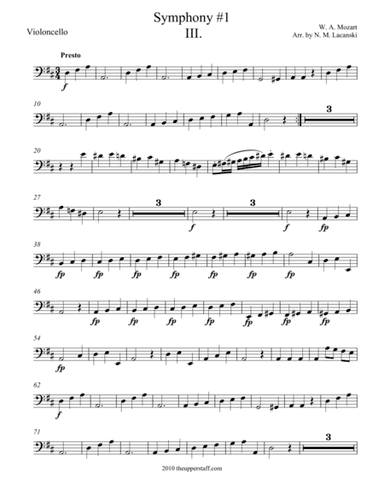 Symphony #1 Movement III. (arr. Nick Lacanski)