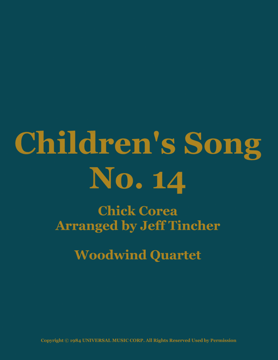 Children's Song No. 14 (arr. Jeff Tincher)