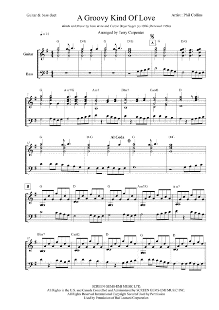 A Groovy Kind Of Love (arr. Terry Carpenter)