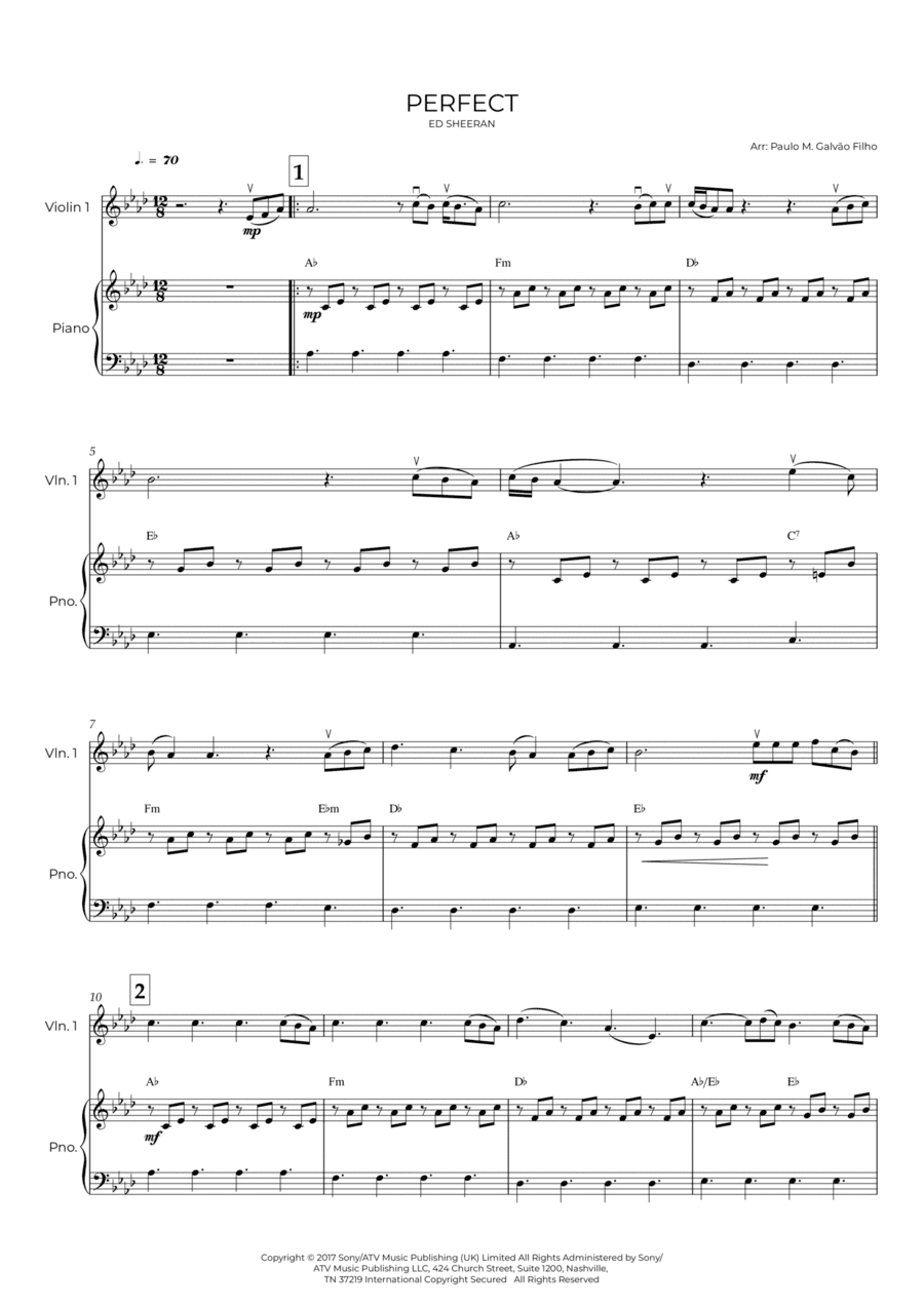 Perfect (arr. Paulo Galvão Filho)