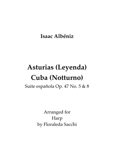 Asturias & Cuba from Suite Espanola Op. 47 (arr. Floraleda Sacchi)