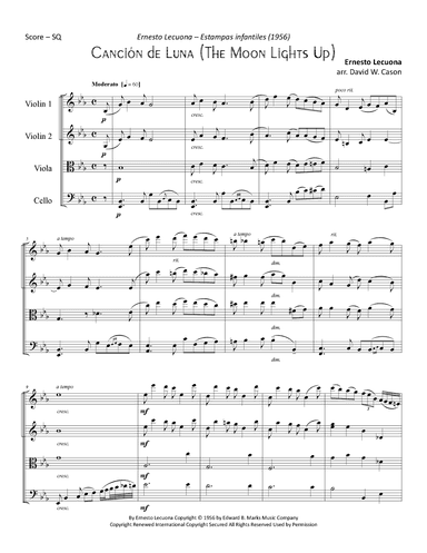 The Moon Lights Up (cancion De Luna) (arr. David W. Cason)