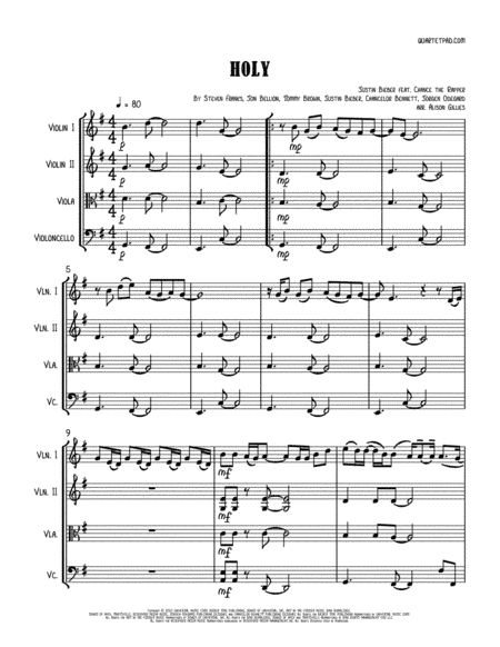 Holy (arr. Alison Gillies)