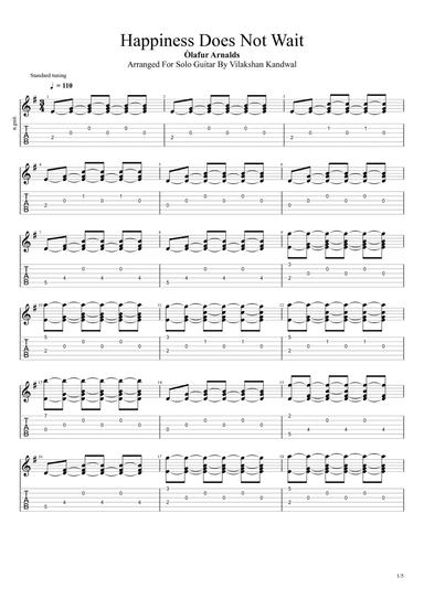 Happiness Does Not Wait (arr. Vilakshan Kandwal)