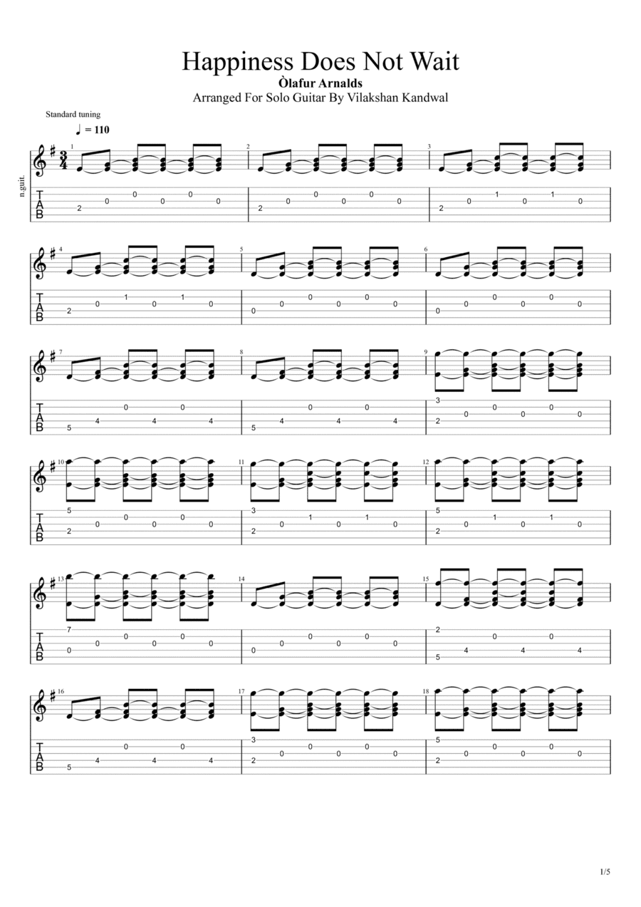 Happiness Does Not Wait (arr. Vilakshan Kandwal)