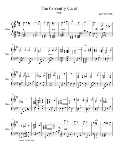 The Coventry Carol (arr. Lacy Reynolds)