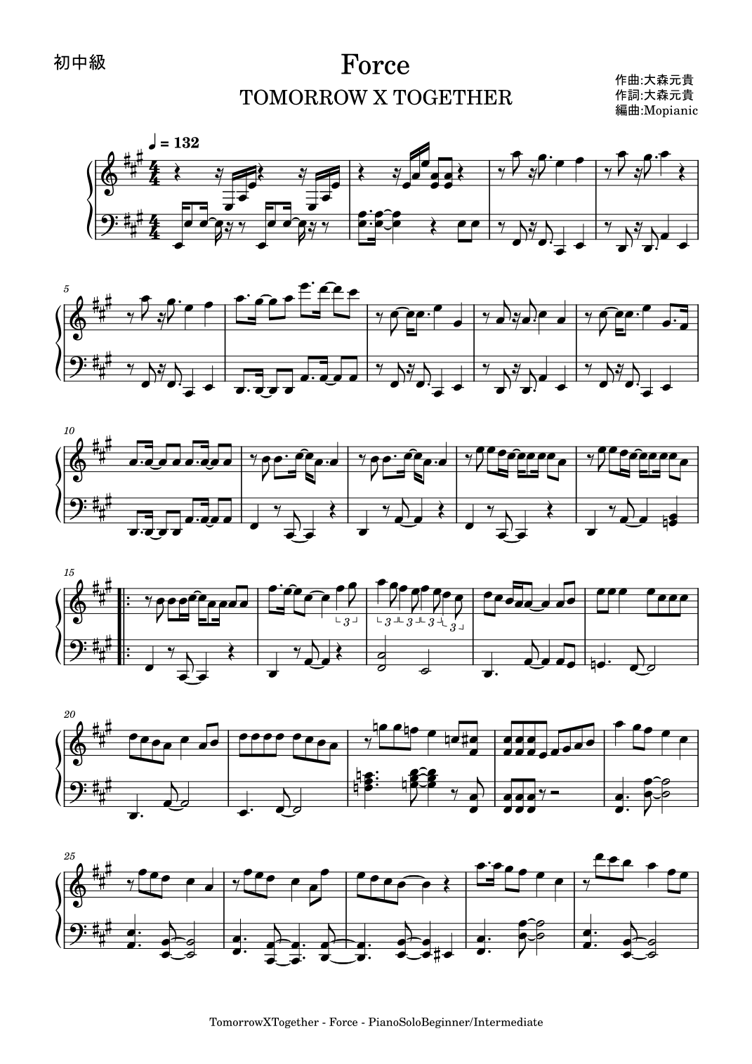 Force (arr. Mopianic)