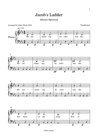 We Are Climbing Jacob's Ladder (arr. Aliese Watts)