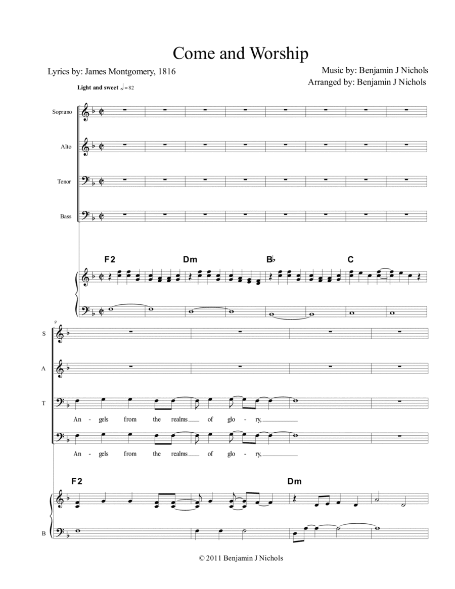Angels From the Realms of Glory (Come and Worship) (arr. Benjamin J Nichols)