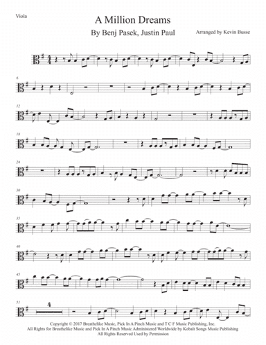 A Million Dreams (arr. Kevin Busse)