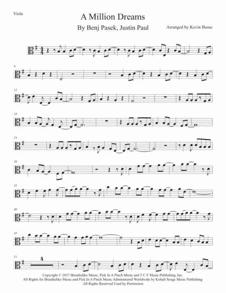 A Million Dreams (arr. Kevin Busse)