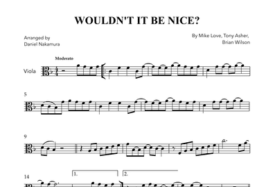 Wouldn't It Be Nice (arr. Daniel Nakamura)
