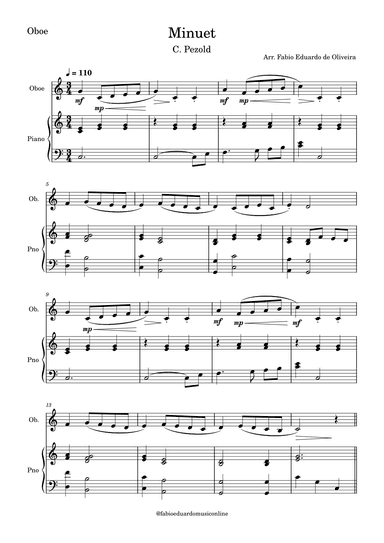 Minuet ("Bach") (arr. Fabio Eduardo de Oliveira)