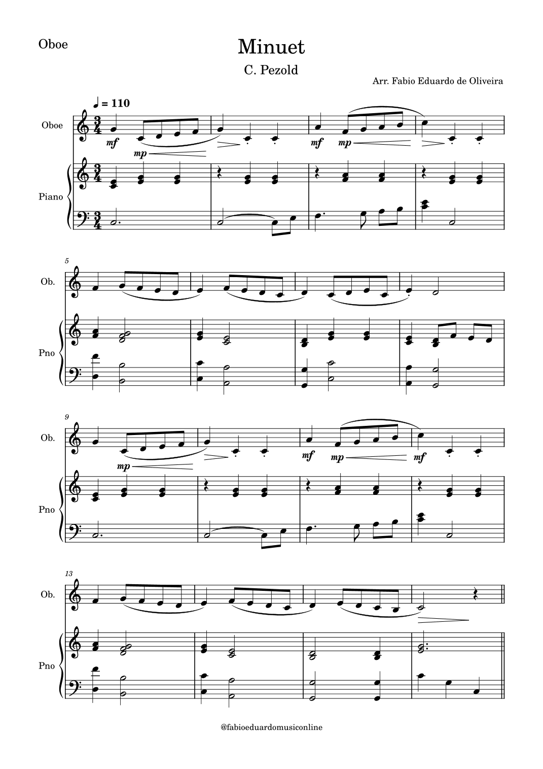 Minuet ("Bach") (arr. Fabio Eduardo de Oliveira)