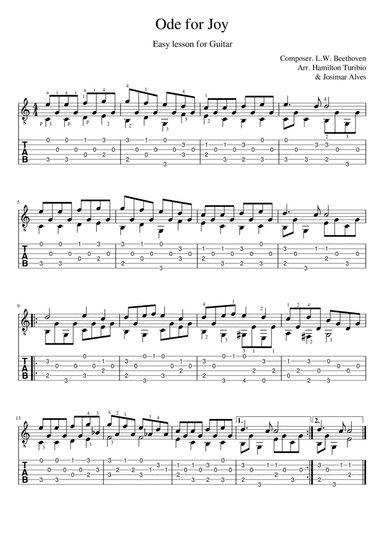 Ode for Joy (arr. Josimar Alves Fonseca)