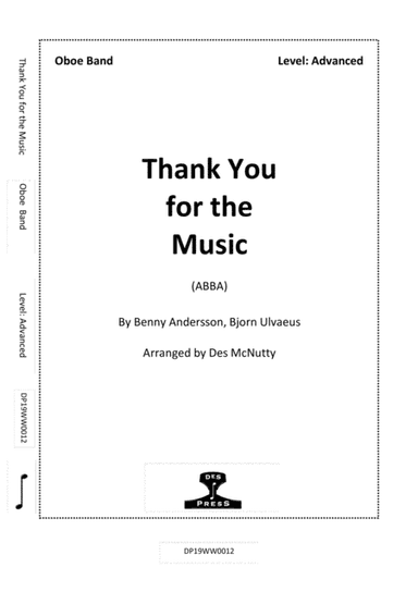 Thank You For The Music (arr. Des McNutty)