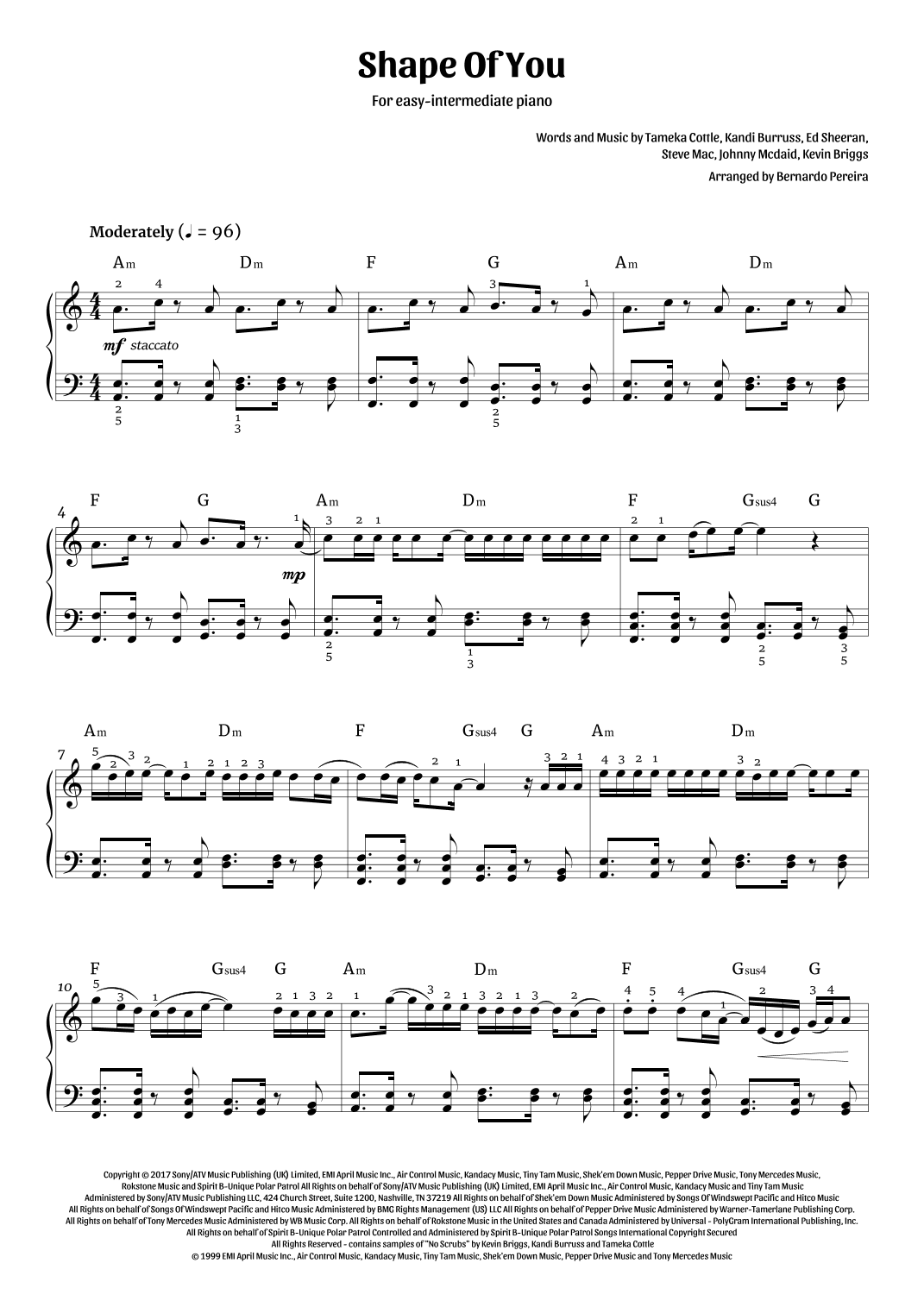 Shape Of You (arr. Bernardo Pereira)
