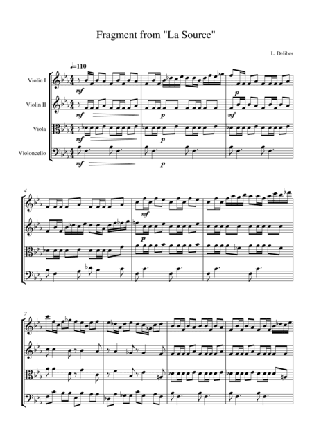 Fragment from ballet"La source"