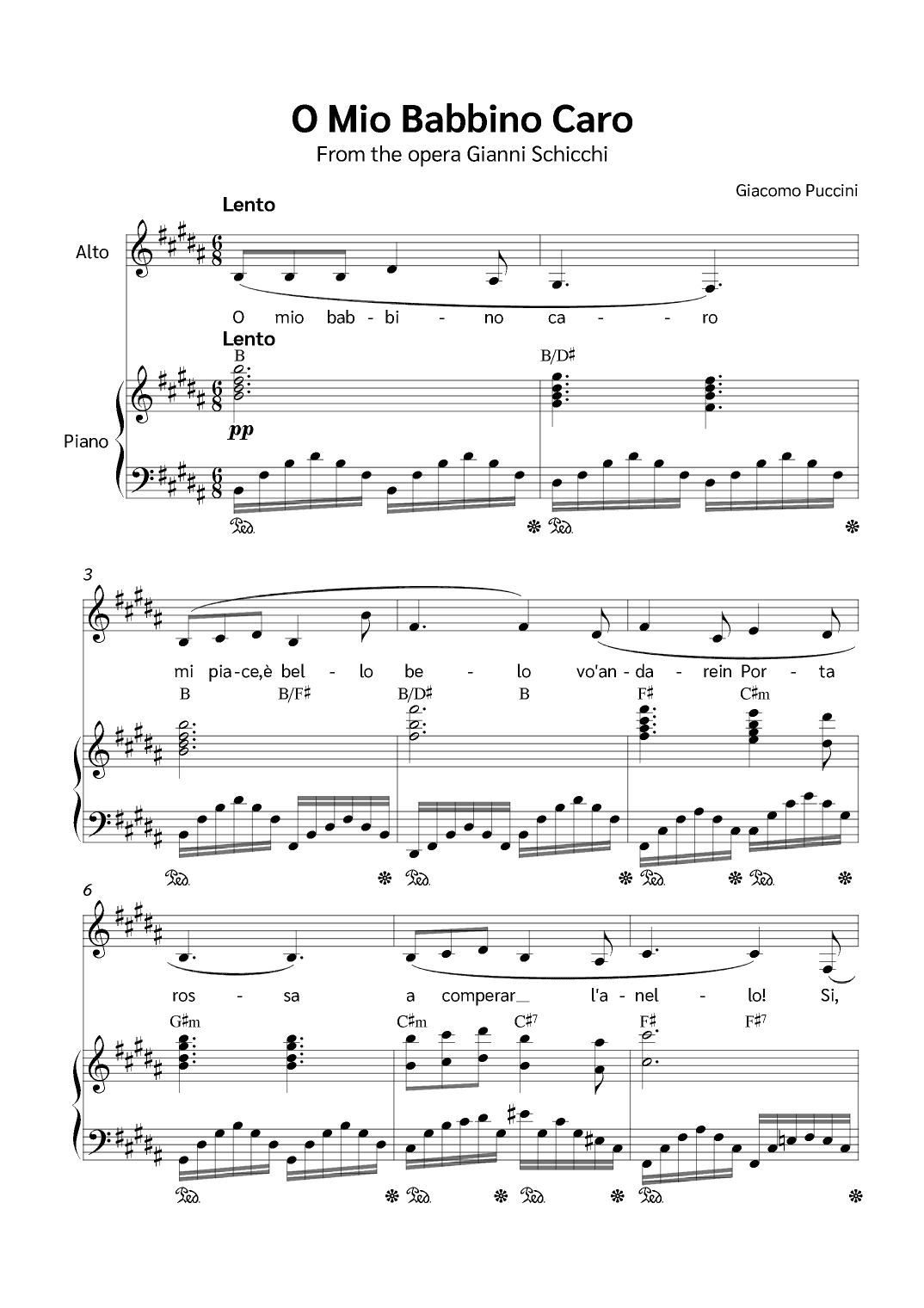 O Mio Babbino Caro (arr. Jackson Spindler)
