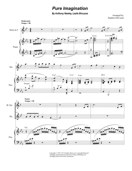 Pure Imagination (arr. Stephen DeCesare)