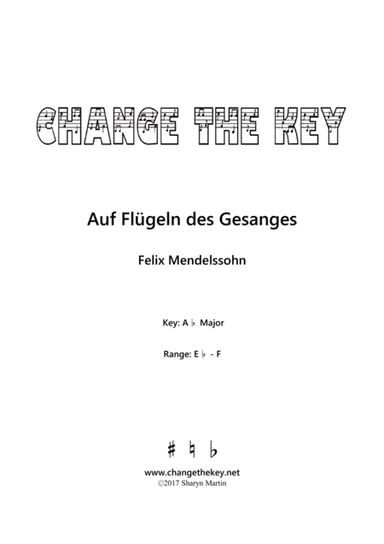 Auf Flugeln des Gesanges - Ab Major (arr. Change the Key)