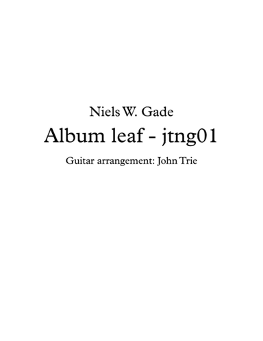 Album leaf - jteg01 (arr. John Trie)