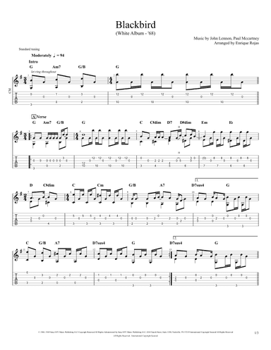 Blackbird (arr. Enrique Rojas)