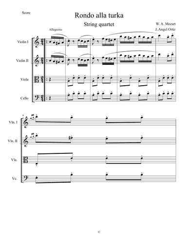 Rondo alla Turca (arr. José angel Ortiz ramirez)