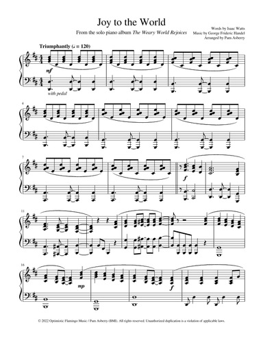 Joy to the World (arr. Pam Asberry)