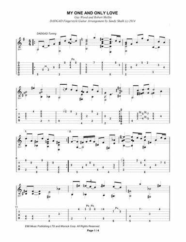 My One And Only Love (arr. Sandy Shalk)
