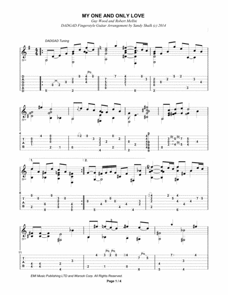 My One And Only Love (arr. Sandy Shalk)