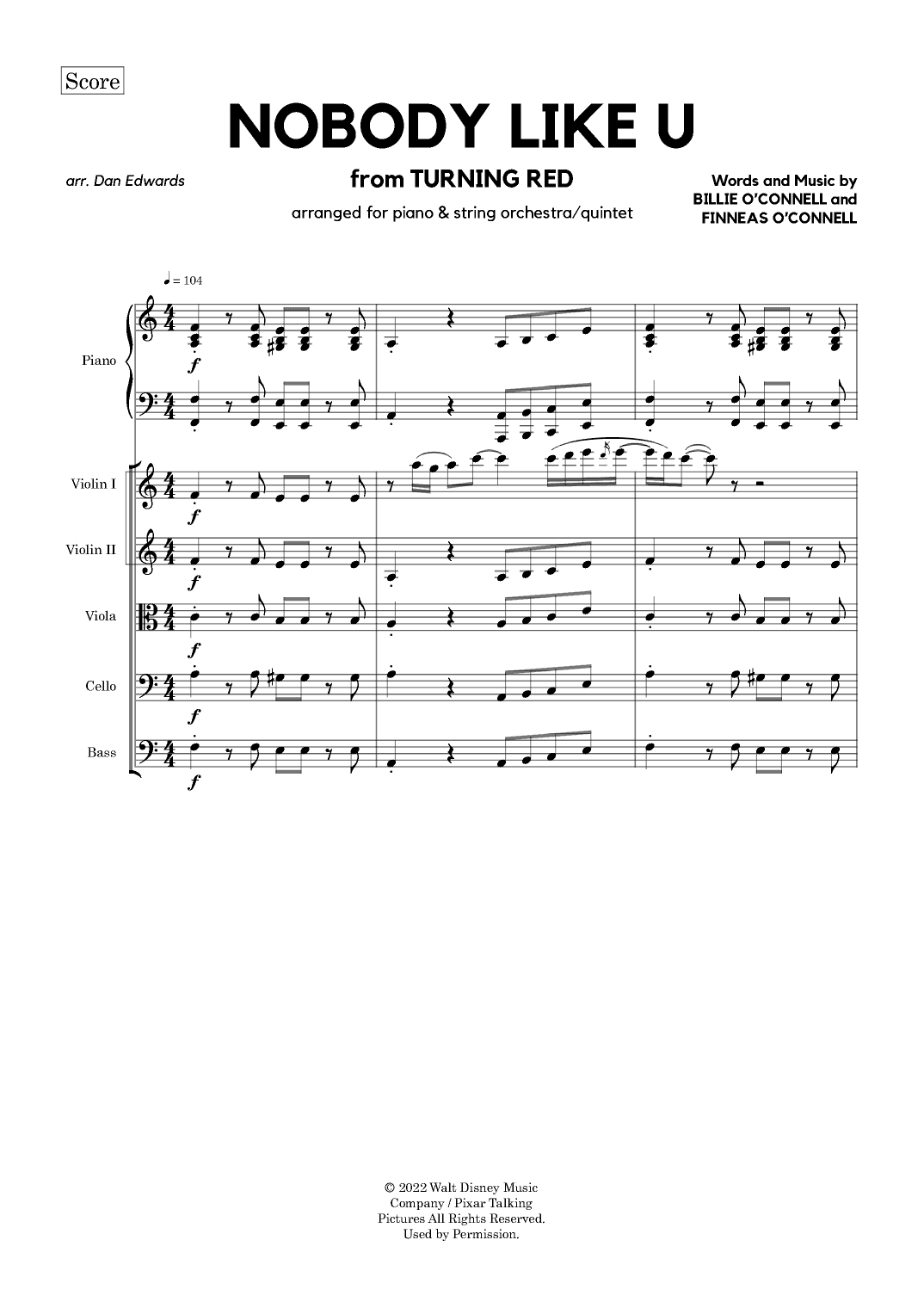 Nobody Like U (arr. Dan Edwards)